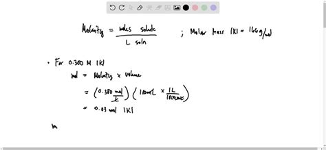 Solved 2 If 1 Gram Of Potassium Iodide Salt Is Dissolved In Water To Correct Solution