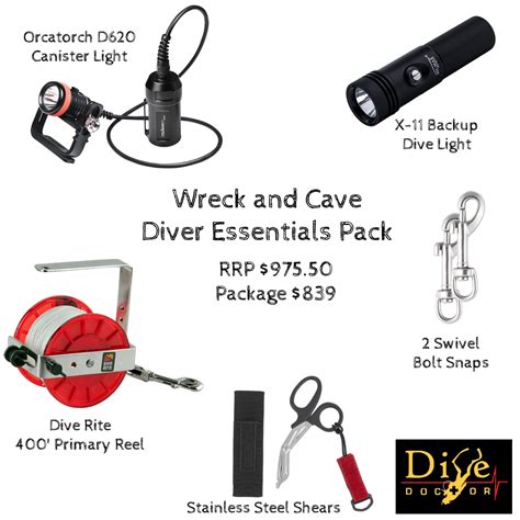 Dive Doctor S Wreck And Cave Diver Essentials Pack Dive Store