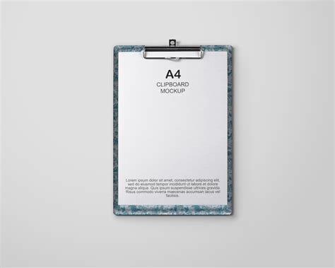 Premium Psd A Clipboard Mockup