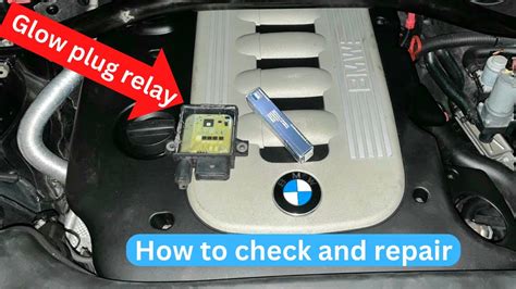 bmw glow plug relay repair ремонт на реле подгревни свещи M57 m47 YouTube