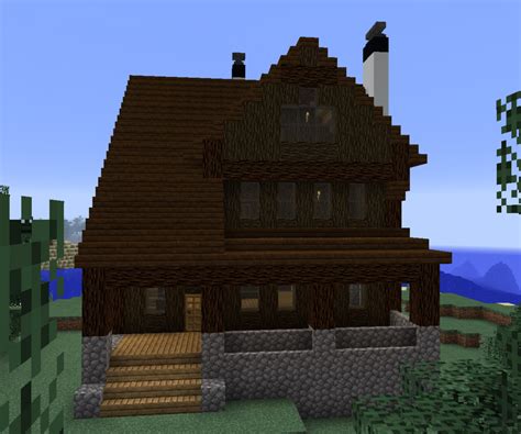 Shingle Style Lake House Minecraft Map