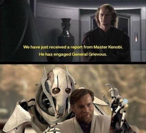 General Kenobi You Are A Cute One R Prequelmemes Prequel Memes