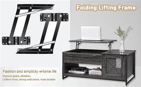 Enenes Lift Up Top Coffee Table Mechanism 1 Pair Folding Lifting Frame