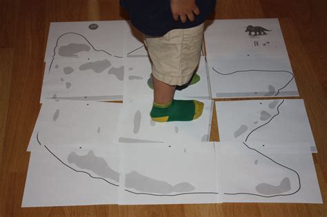 Life Size Printable Dinosaur Footprint