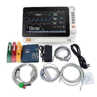 Portable Multi Param Patient Monitor Ecg Nibp Resp Temp Spo Pr Ebay