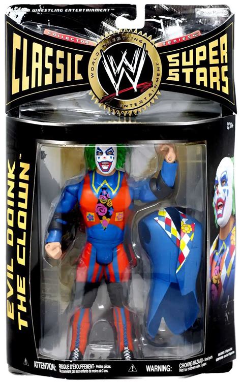 WWE Wrestling Classic Superstars Series 27 Evil Doink the Clown Action Figure With Suit Jacket ...