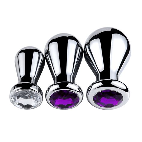 Metal Anal Butt Plug Beginner Trainer Stopper Insert Dildo Sex Toy For