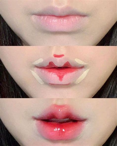 Korean Lips Tutorial Infographic