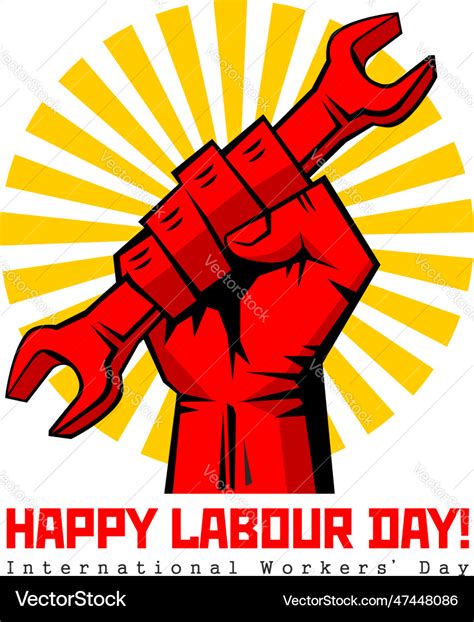 Labour Day Poster Royalty Free Vector Image Vectorstock