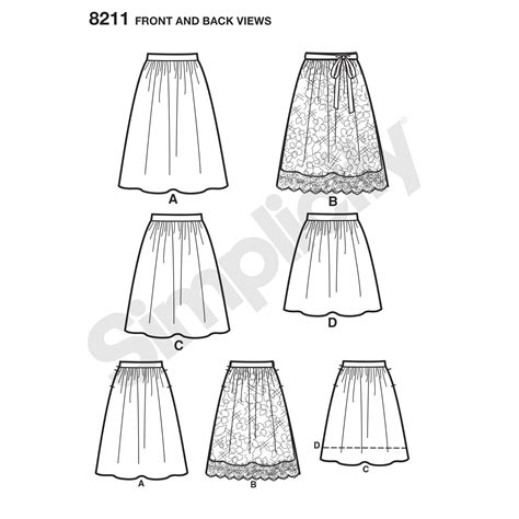 Simplicity 8211 Misses Skirt In Three Lengths