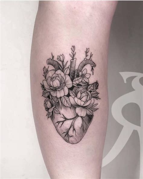 minimalist anatomical heart and flowers - Google Search | Anatomical ...