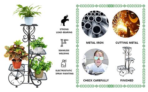 Amazon Yisancrafts Tier Metal Plant Stand Shelf Rack Indoor