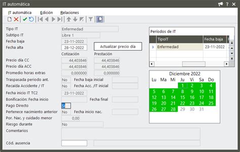 Cotización en mes con días trabajados y con IT pago directo Laboral