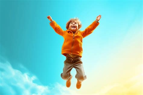 Niños felices jugando al aire libre Foto Premium