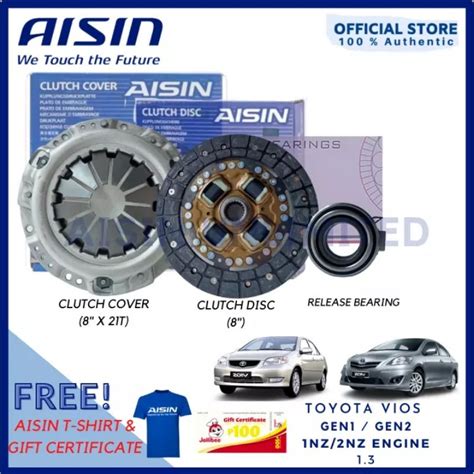 AISIN Clutch Kit Clutch Disc Clutch Cover Release Bearing For