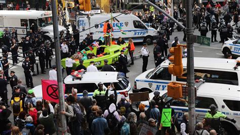 Extinction Rebellion Climate Activists Shut Down Times Square News