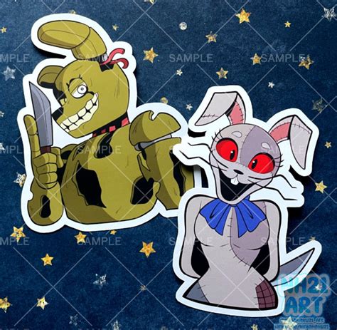 Fnaf Springtrap And Vanny 35 Matted Sticker Etsy