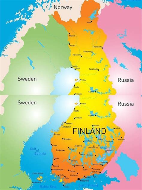 Map Of Finland Country