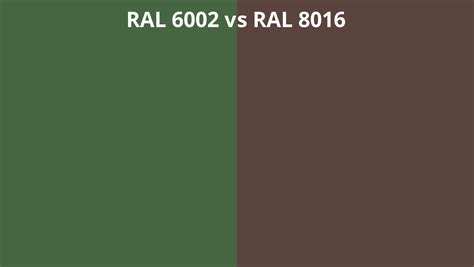 Ral 6002 Vs 8016 Ral Colour Chart Uk