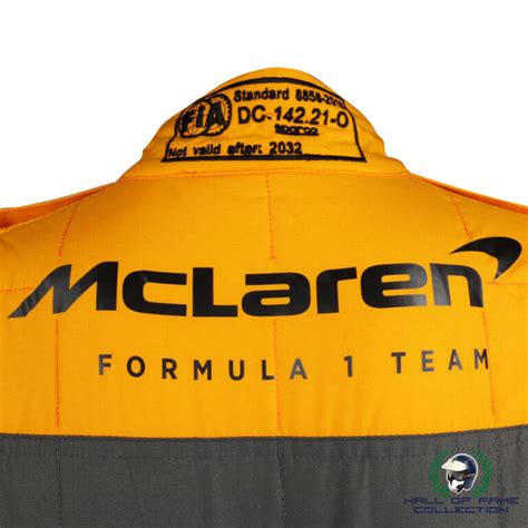 2022 Lando Norris Signed Race Used Mclaren F1 Suit Racing Hall Of