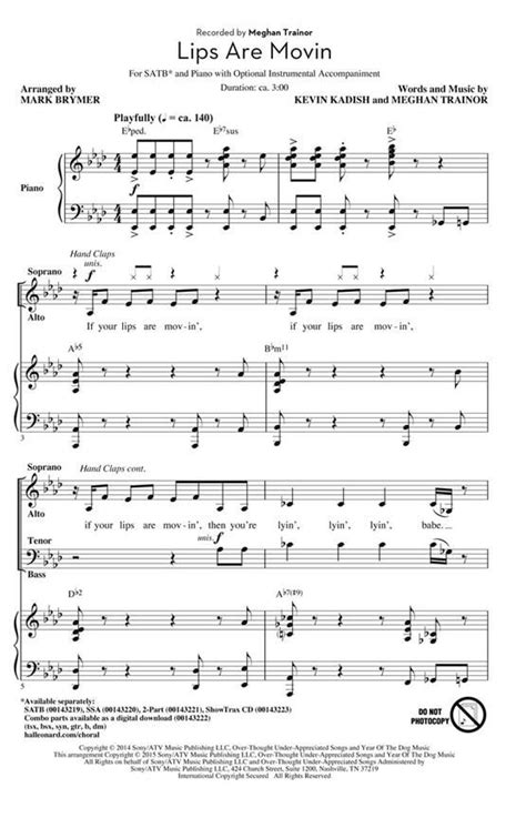 Meghan Trainor Choral Sheet Music Buy Sheet Music Online