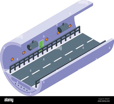 Car Road Tunnel Icon Isometric Of Car Road Tunnel Vector Icon For Web