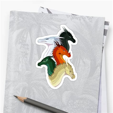 "Wings of Fire Second Arc Main Characters" Stickers by TheDragonReborn ...