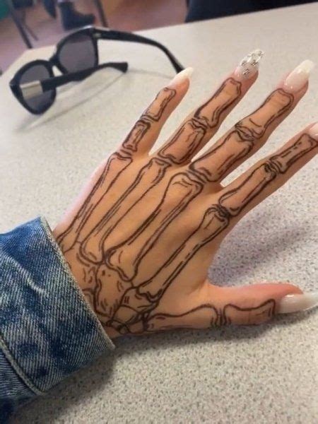 A Person S Hand With Tattoos On It