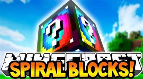 Lucky Block Spiral Minecraft Mod Minecraft Addons Blocks Lucky