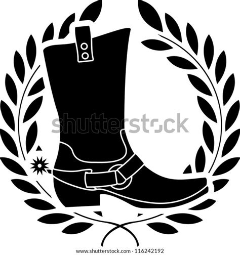 Boot Spurs Stencil Vector Illustration 库存矢量图（免版税）116242192 Shutterstock