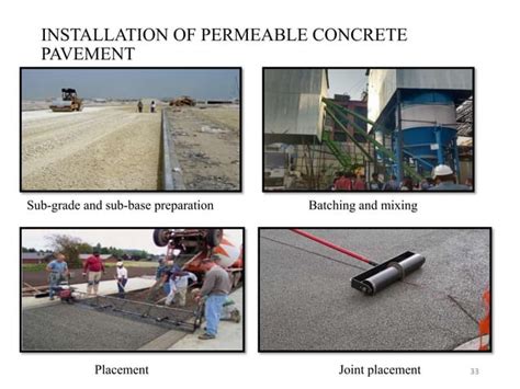 Permeable concrete pavement