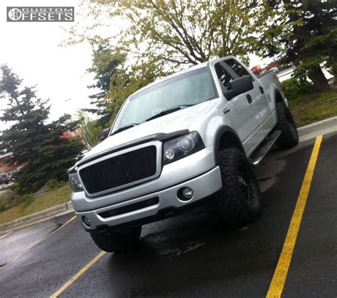 Wheel Offset 2007 Ford F 150 Aggressive 1 Outside Fender Leveling Kit Custom Rims Custom Offsets