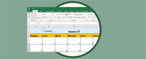 C Mo Crear Calendario En Excel Solvetic