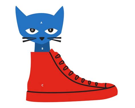 Pete The Cat Shoe Template