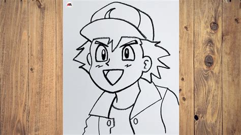 How To Draw Ash Pokemon Easy Drawing For Beginners ️ Youtube