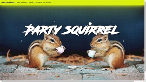 Party Squirrel Website Youtube