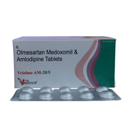 Olmesartan Medoxomil 20mg Amlodipine 5mg Tablet At Rs 163 2 Box