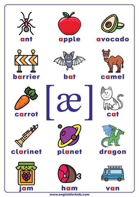 Short E Beginning Sound Words