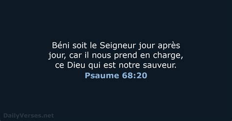 Psaume 68 20 Verset De La Bible BDS DailyVerses Net