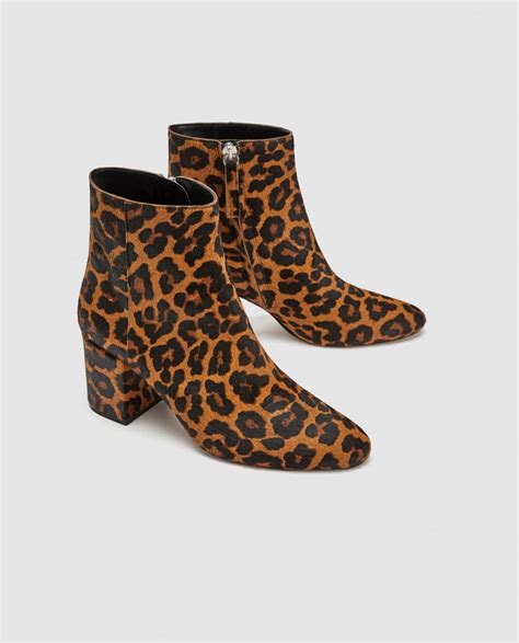 Zara Animal Print Ankle Boots Gwen Stefani Leopard Boots Popsugar