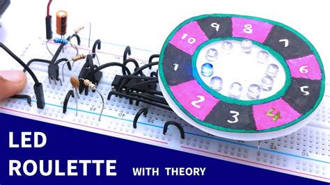 Led Roulette Circuit Using Timer Ic Transistor With