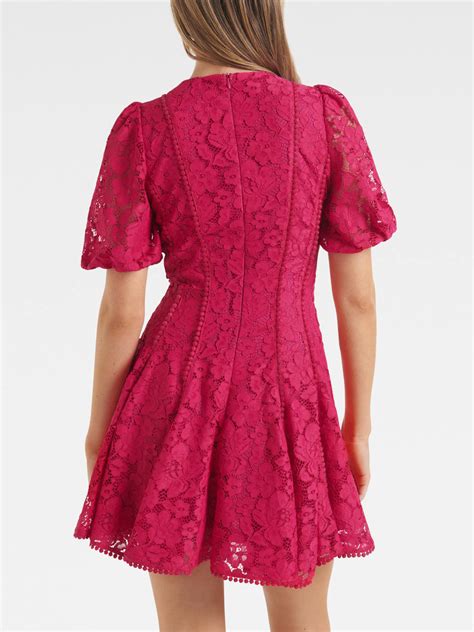 Womens Forever New Milly Lace Trim Mini Dress Fenwick