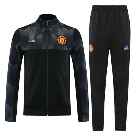 Manchester United Tracksuit 2021 22 Black Gogoalshop