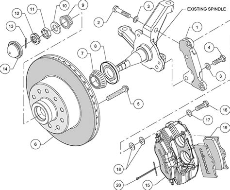 Wilwood Disc Brakes 1975 Ford Mustang Ii All Front Brake Kit No