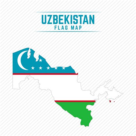 Flag Map of Uzbekistan 2400670 Vector Art at Vecteezy