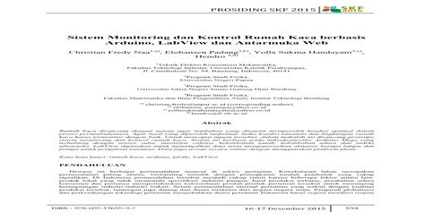 Sistem Monitoring Dan Kontrol Rumah Kaca Berbasis Arduino Portal Fmipa Itb Ac Id Skf2015