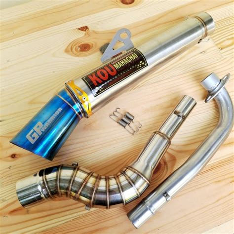 Kou Mahachai Pipe Conical Open Exhaust Pipe Elbow Wave Rs Xrm