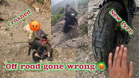 Bike Crashed Off Road Gone Wrong YouTube