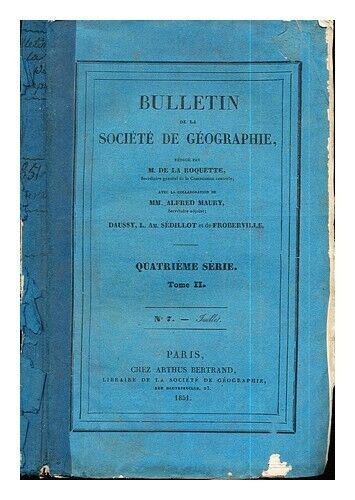 M De La Roquette Maury Mm Alfred Bulletin De La Soci T De G