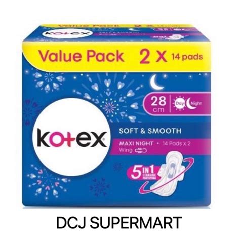 Kotex Soft Smooth Cm X S Maxi Night Wing Lazada